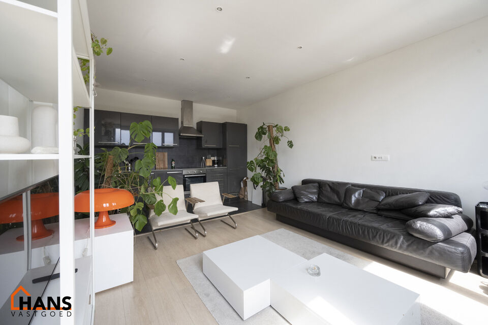 Leuk en modern appartement gelegen in hartje Antwerpen; gelegen op de 3e verdieping (zonder lift).
Inkomhal; living met open geïnstalleerde keuken (afwasmachine, kookplaat, dampkap, koelkast, oven); 1 ruime en 1 kleine slaapkamer; badkamer met combi ligb